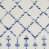 5' X 7' Ivory And Blue Berber Pattern Area Rug