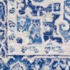 5' X 7' Ivory And Blue Persian Medallion Area Rug