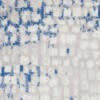 4' X 6' Gray And Blue Abstract Grids Area Rug