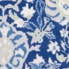 5' X 7' Navy And Ivory Intricate Floral Area Rug