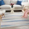 4' X 6' Ivory Halftone Stripe Area Rug