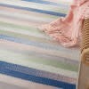 4' X 6' Ivory Halftone Stripe Area Rug