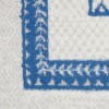 4' X 6' Ivory And Blue Geometric Area Rug