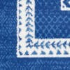 6' X 9' Navy And Ivory Geometric Area Rug
