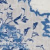6' X 9' Ivory And Blue Medallion Area Rug