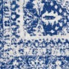 4' X 6' Ivory And Navy Geometric Area Rug