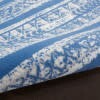 5' X 7' Light Blue And Ivory Distressed Area Rug