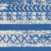5' X 7' Light Blue And Ivory Distressed Area Rug