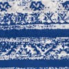 4' X 6' Navy Blue And Ivory Distressed Area Rug