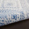 5'X7' Ivory And Blue Lattice Area Rug