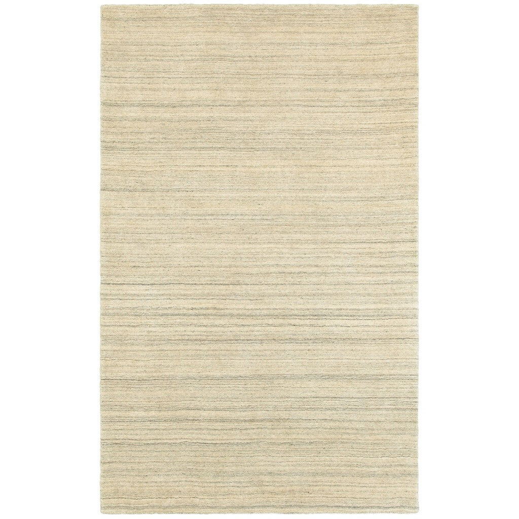 10' X 13' Two-Toned Beige And Grayarea Rug
