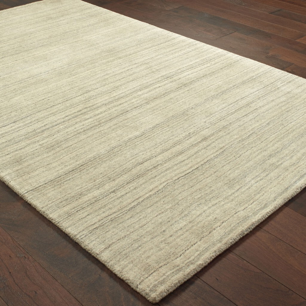 10' X 13' Two-Toned Beige And Grayarea Rug