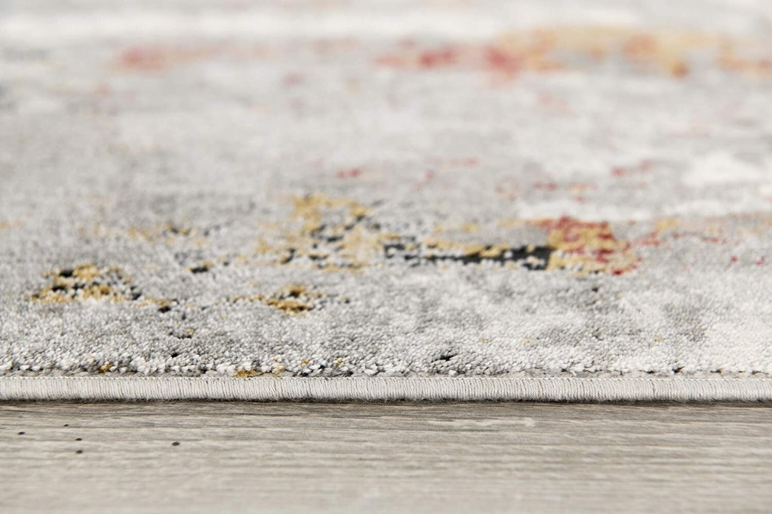 2' X 13' Gray Abstract Pattern Runner Rug
