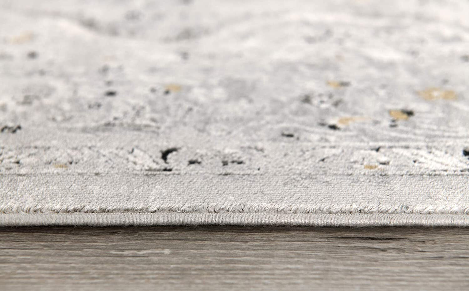 4' X 6' Gray Distressed Decorative Area Rug
