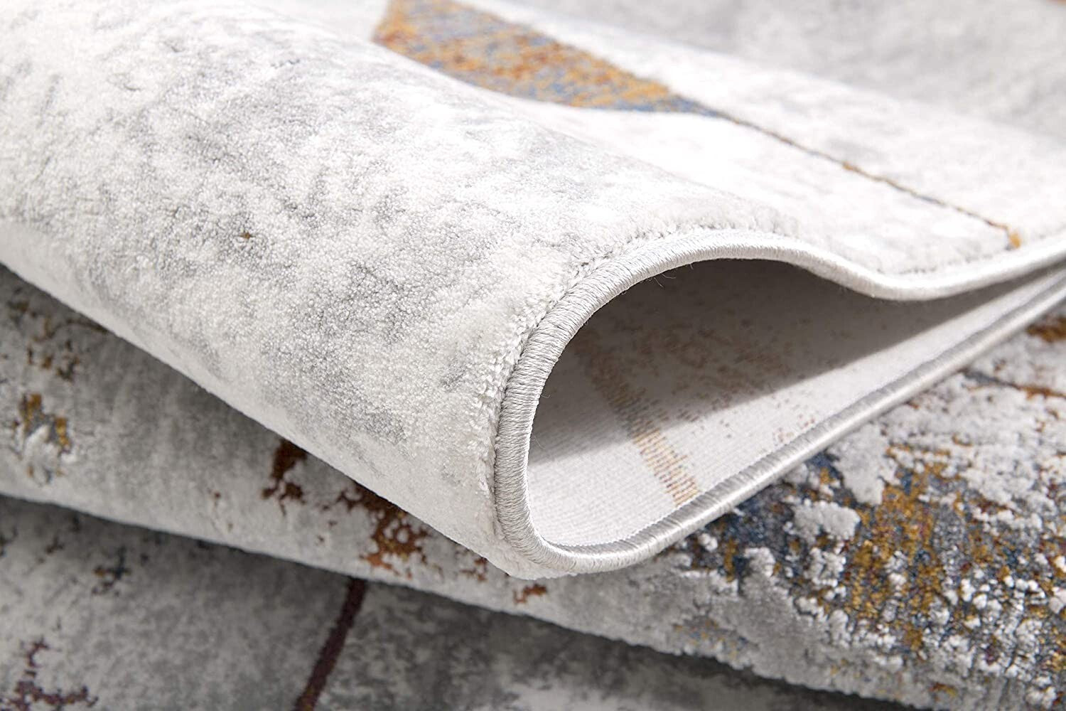 7' X 10' Gray Irregular Geometric Area Rug