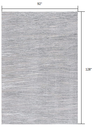 8' X 11' Blue Modern Abstract Stripe Area Rug