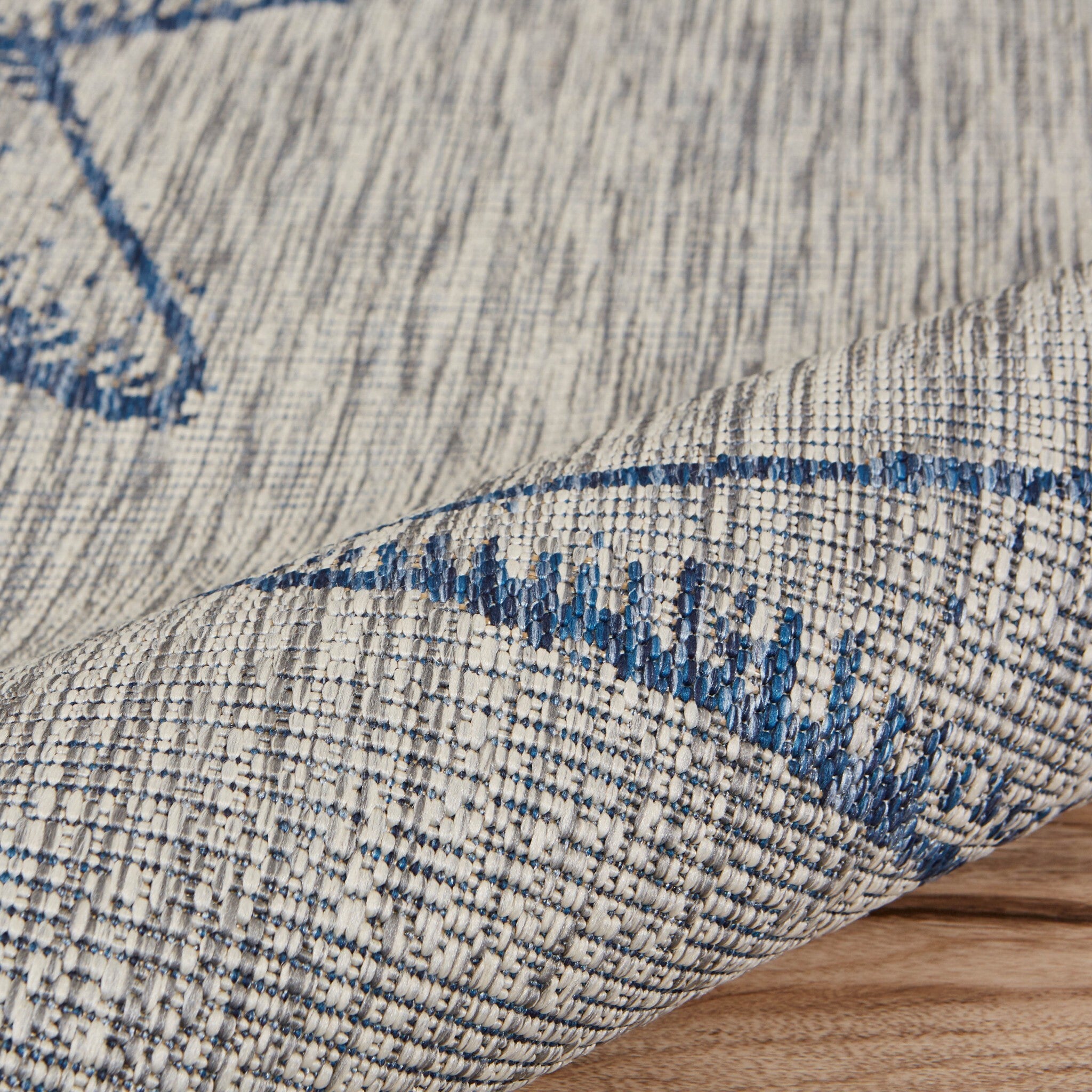 8' X 9' Blue Starfish Indoor Outdoor Area Rug