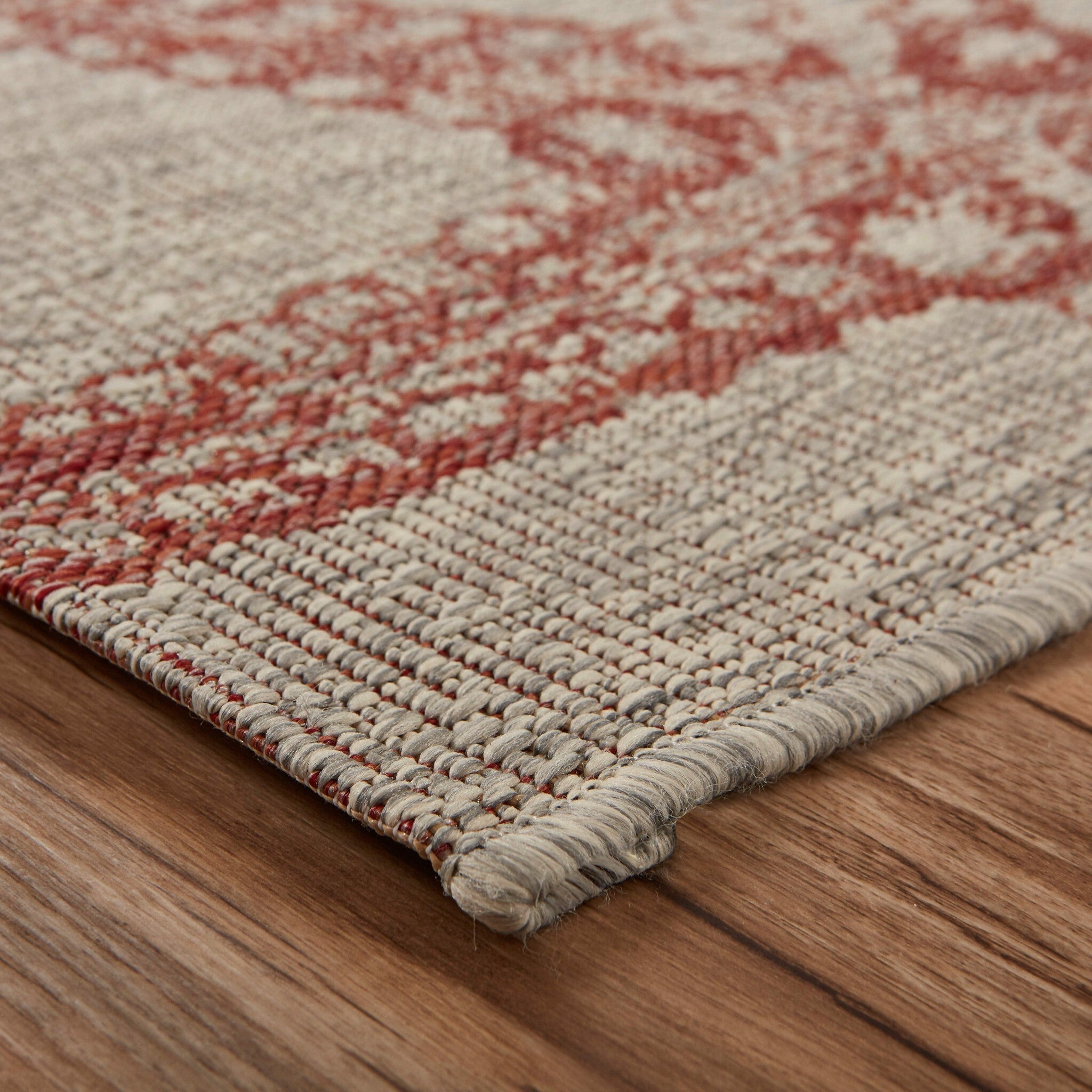 8' X 9' Red Starfish Indoor Outdoor Area Rug