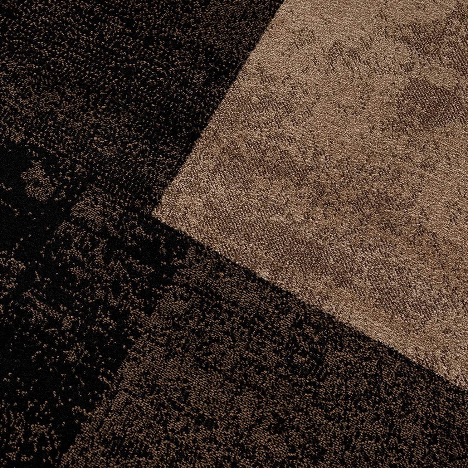 8' X 11' Brown Geometric Blocks Area Rug