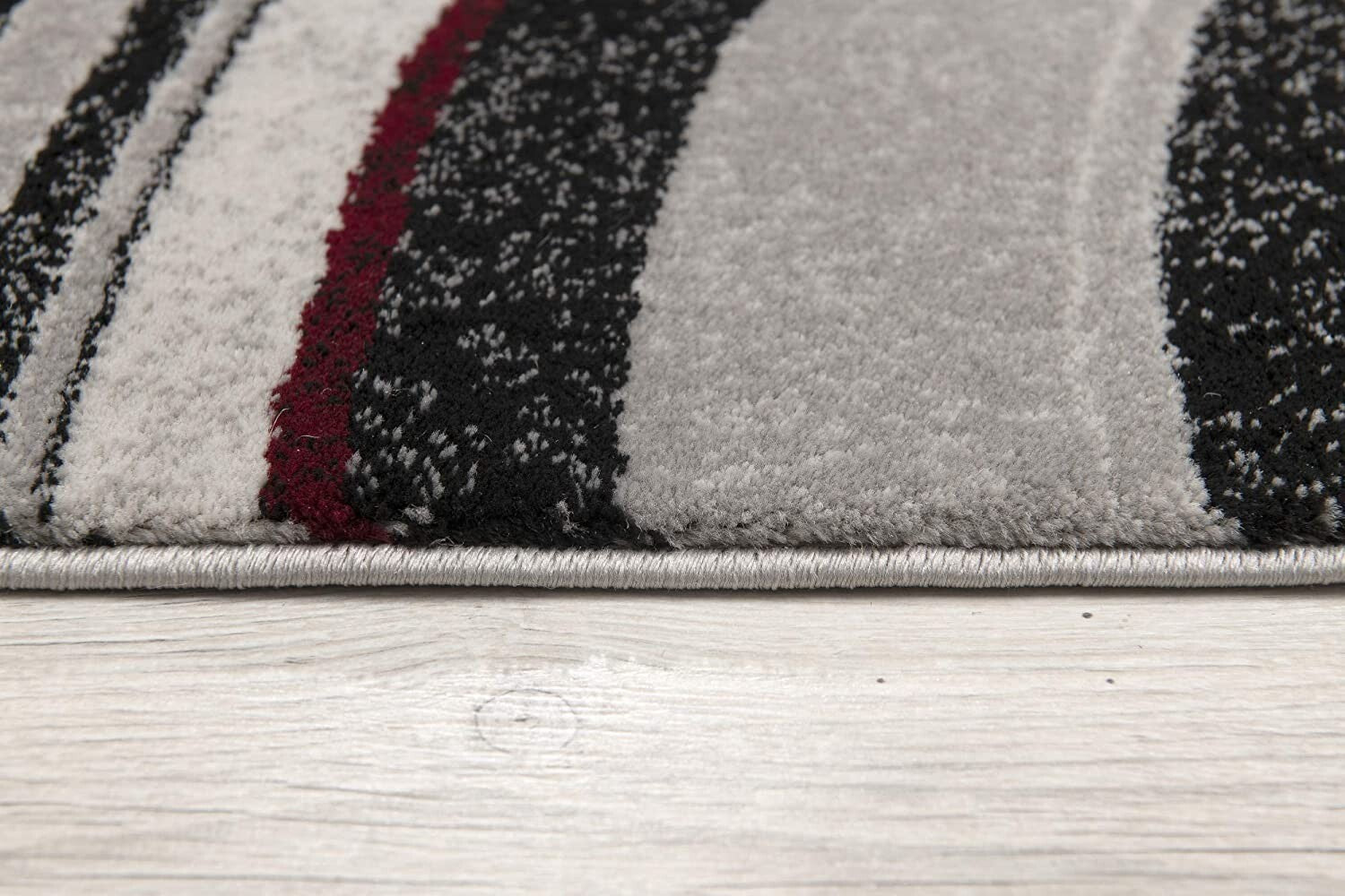 2' X 8' Gray Modern Geometric Runner Rug