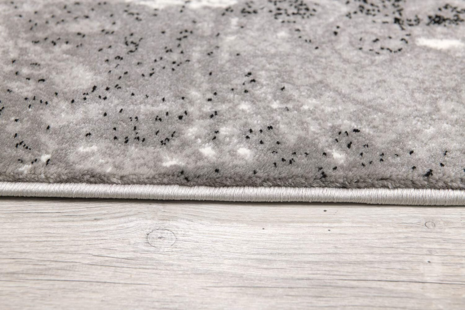 2' X 13' Gray Faded Filigree Pattern Runner Rug