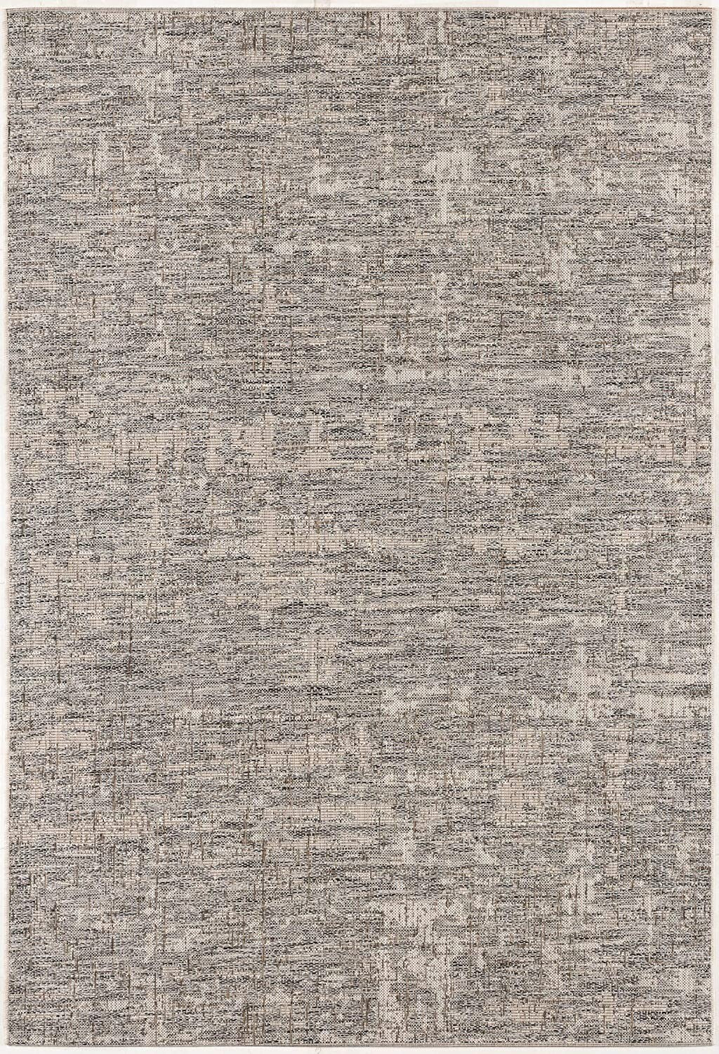 3' X 5' Ivory And Gray Modern Weathered Area Rug