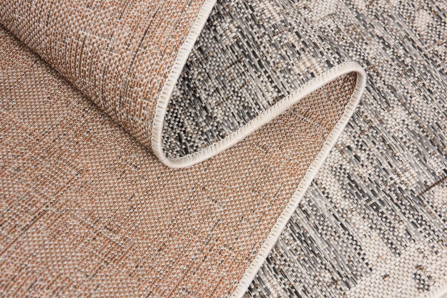 3' X 5' Ivory And Gray Modern Weathered Area Rug