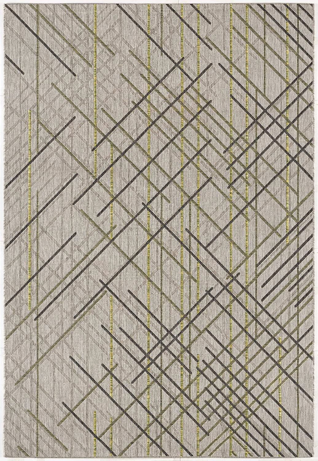 3' X 5' Sage Abstract Linework Area Rug