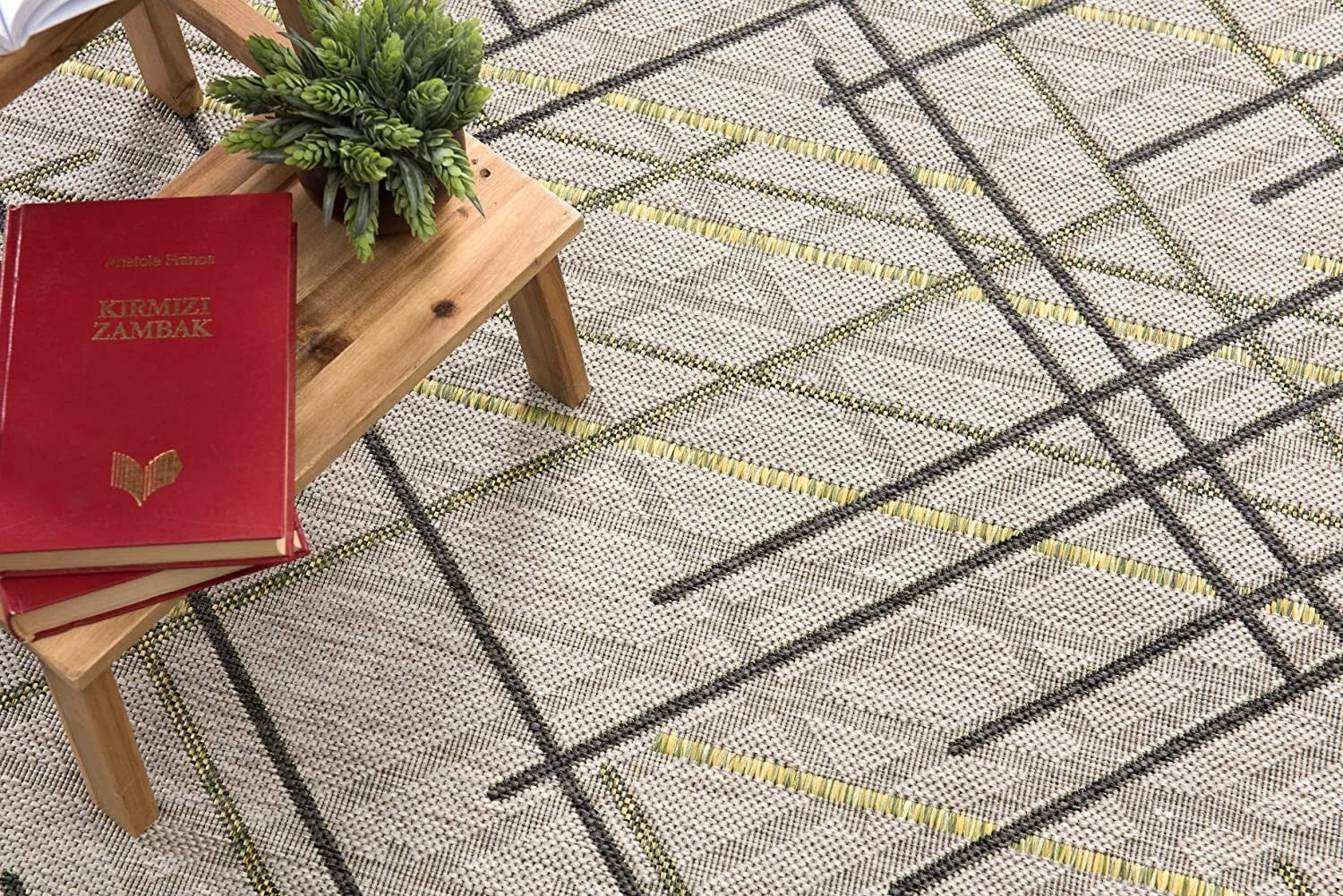 3' X 5' Sage Abstract Linework Area Rug