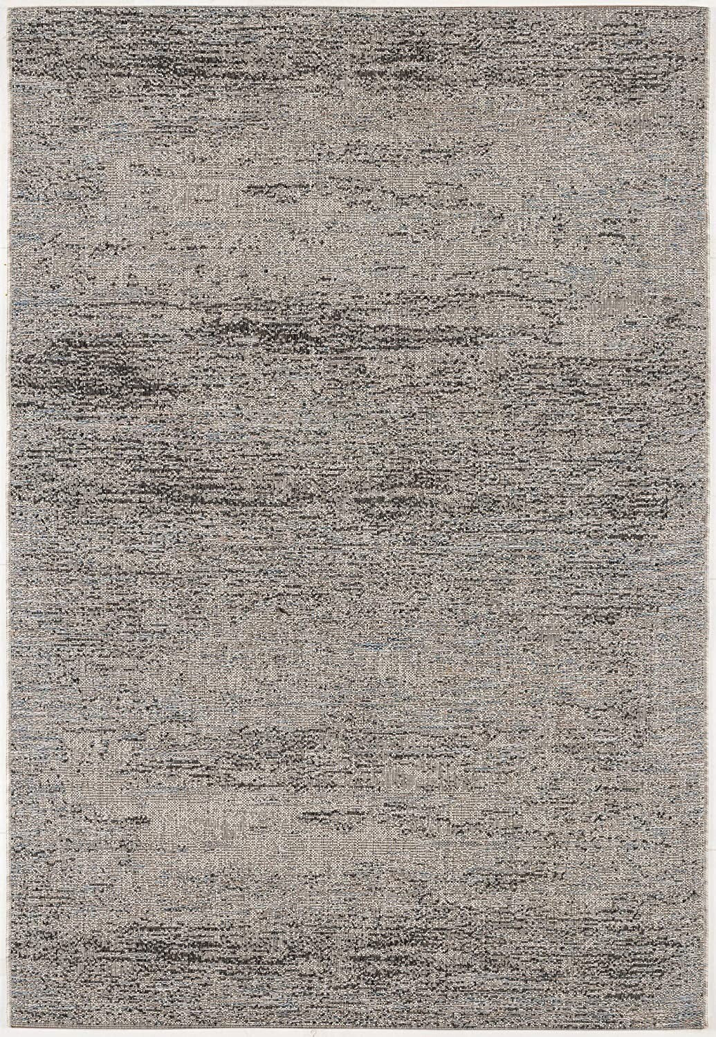 8' X 10' Blue And Gray Distressed Area Rug