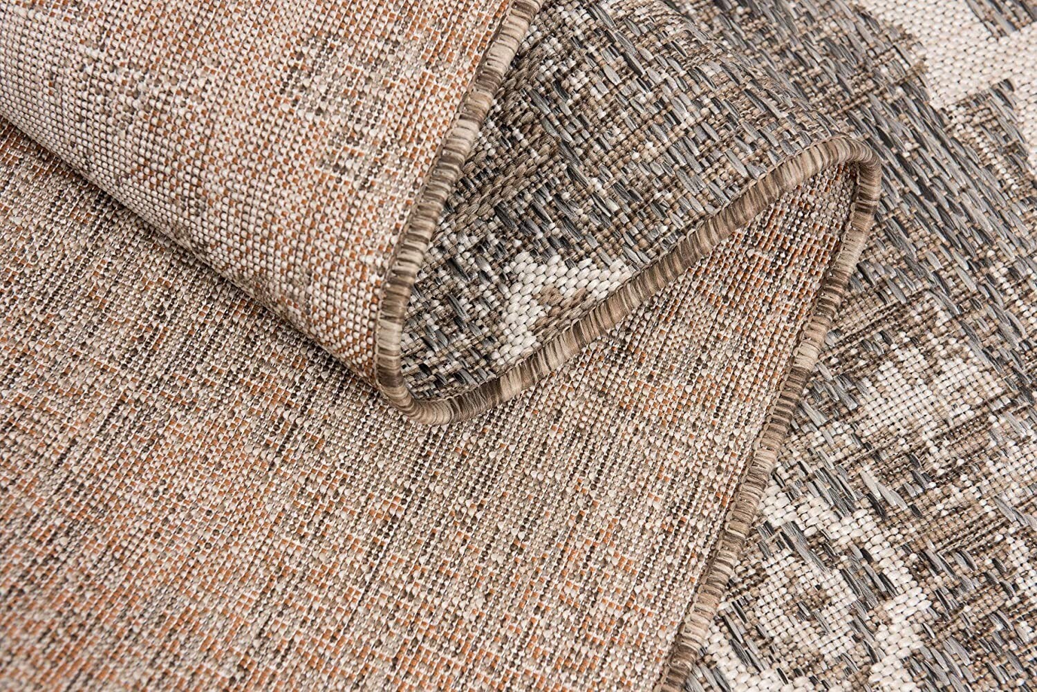 3' X 13' Beige Boho Chic Runner Rug