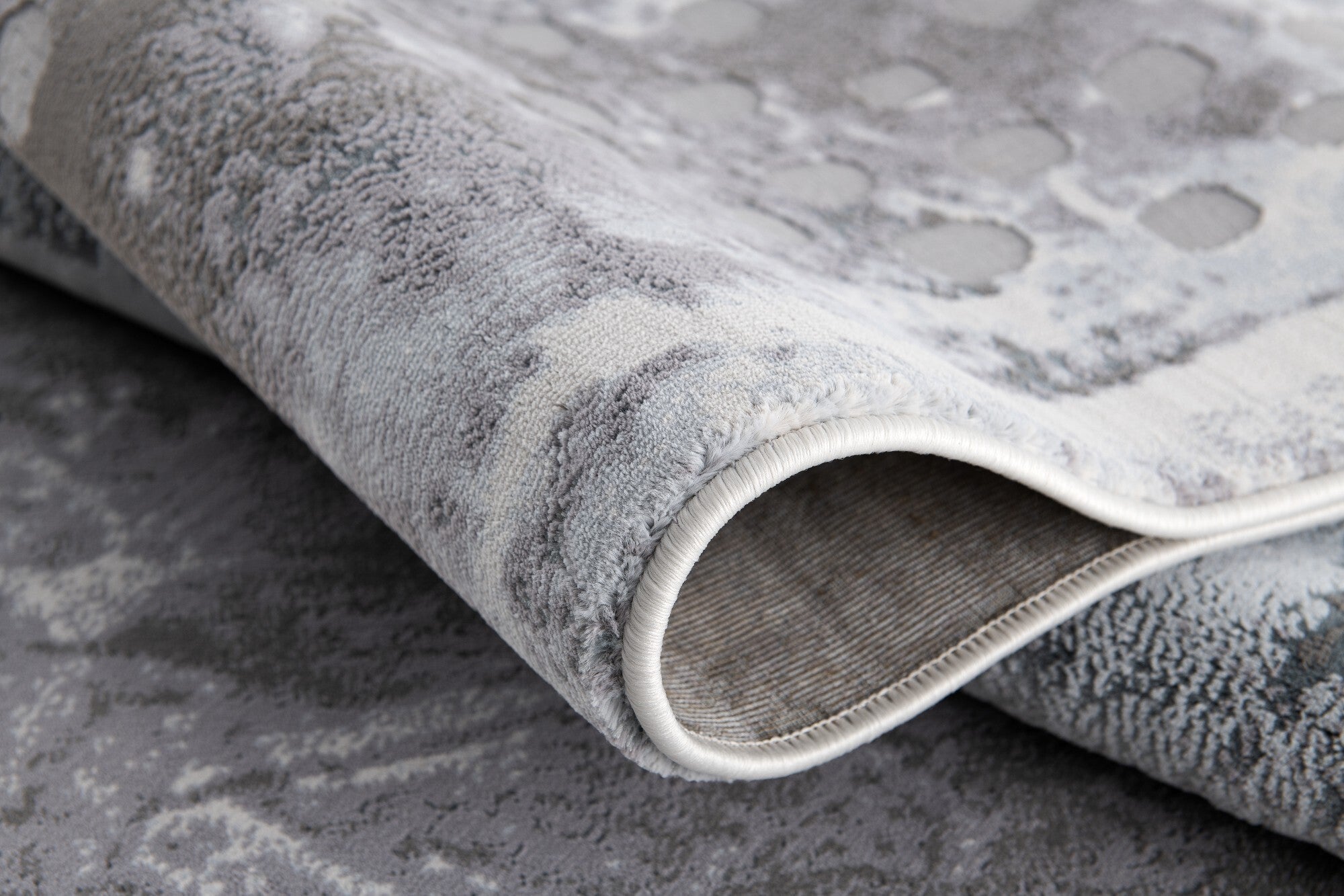 8' X 11' Gray Distressed Abstract Area Rug