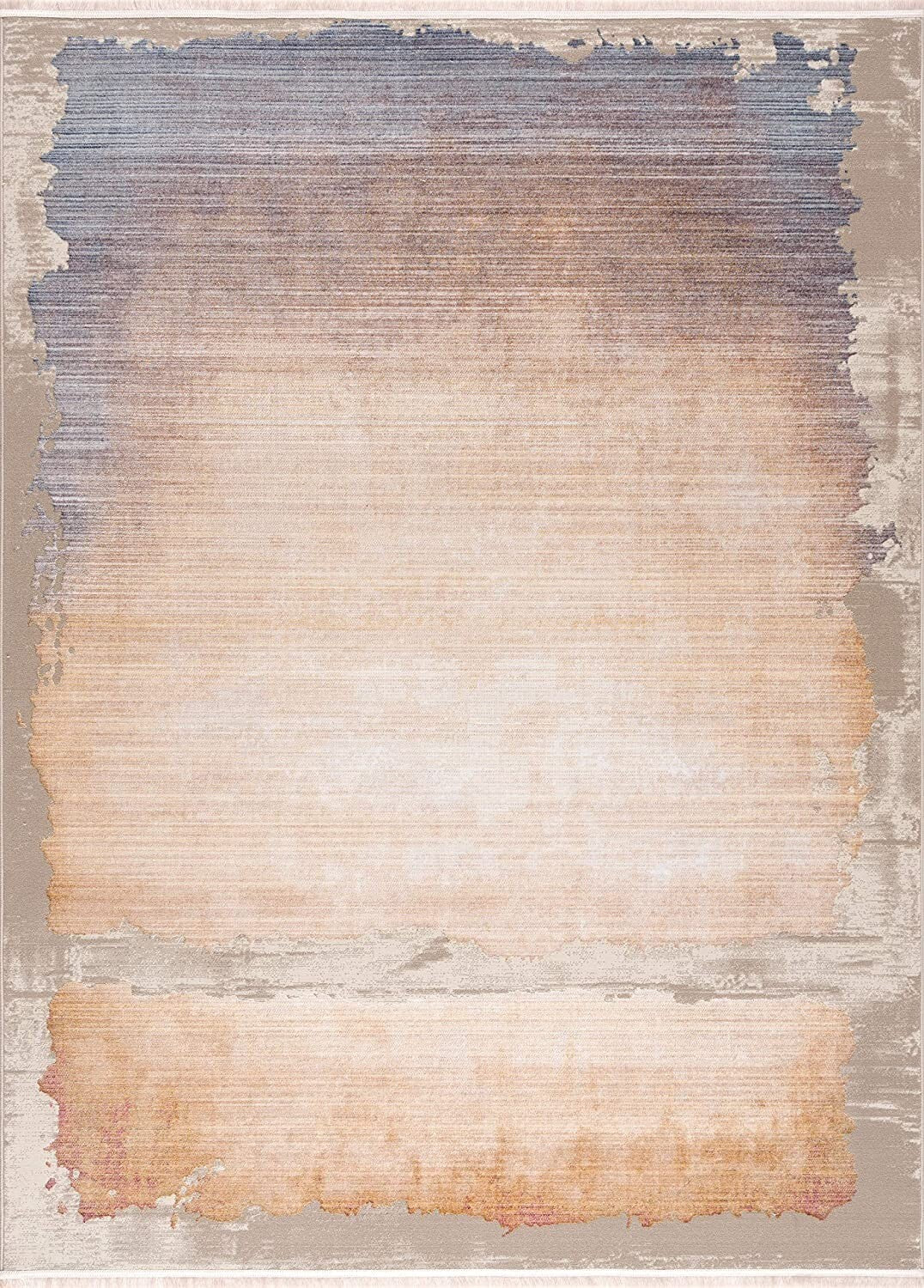 2' x 13' Beige Faded Sunset Runner Rug