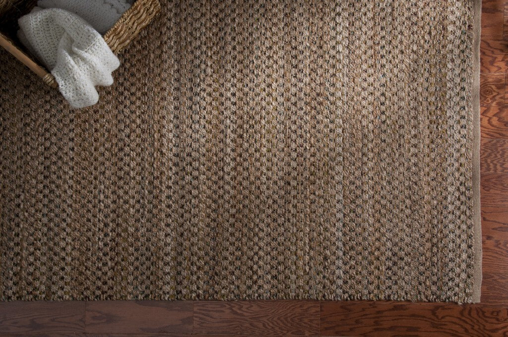5' x 8' Classic Beige Toned Jute Area Rug