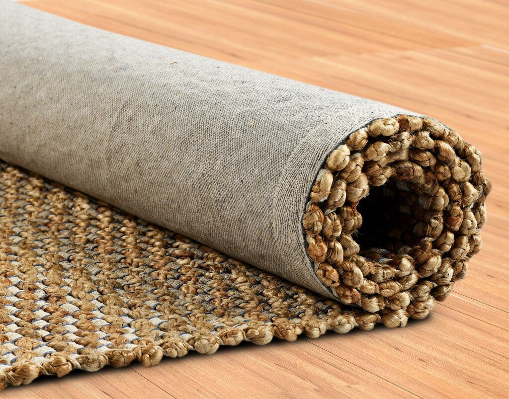 8' x 10' Natural Braided Jute Area Rug