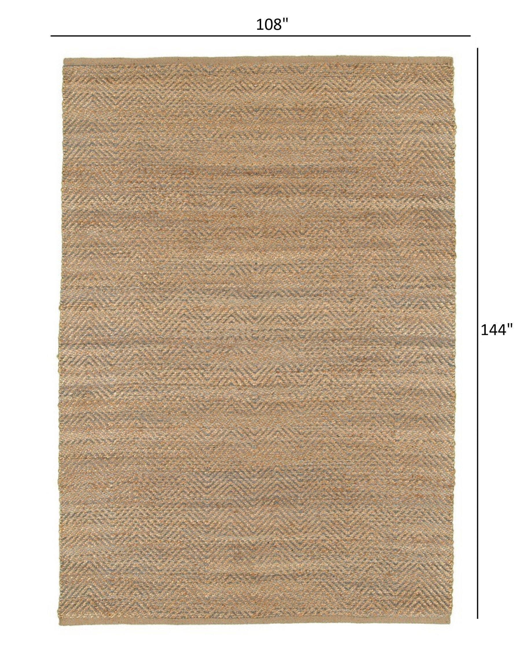 9' x 12' Tan and Gray Boho Chic Area Rug