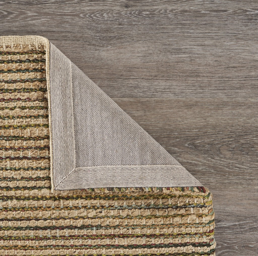 9' x 12' Natural Undertone Striated Area Rug