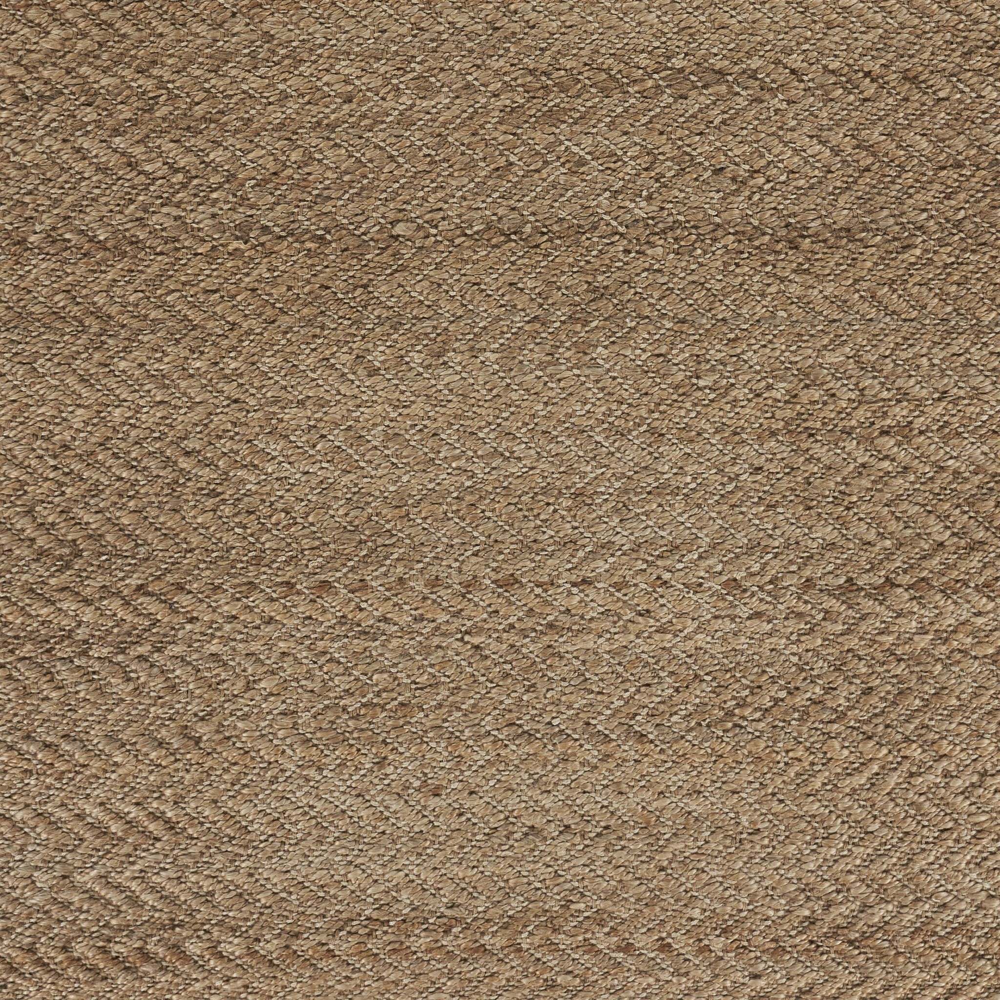 8' x 10' Natural Toned Chevron Pattern Area Rug