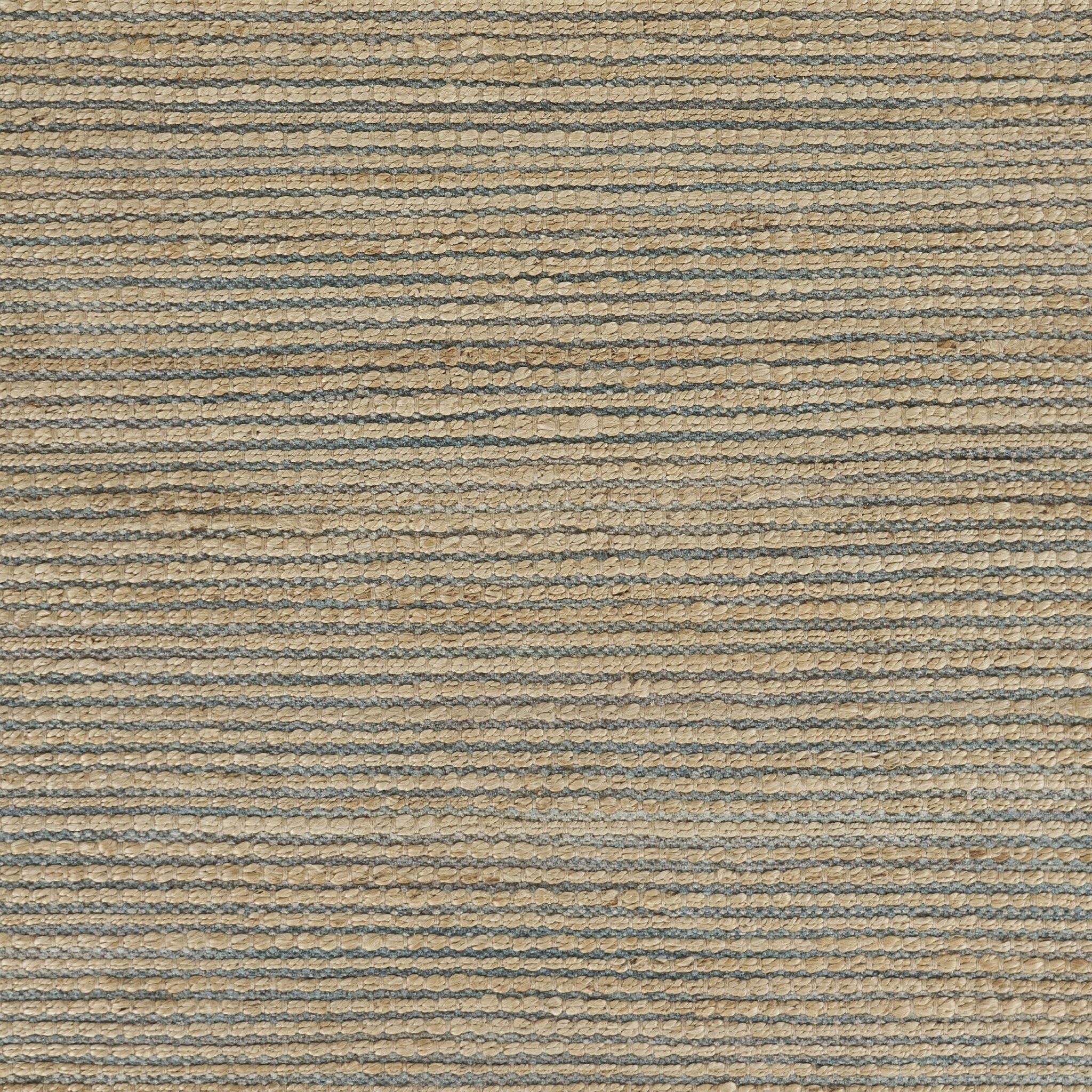9' x 12' Tan and Blue Undertone Striated Area Rug