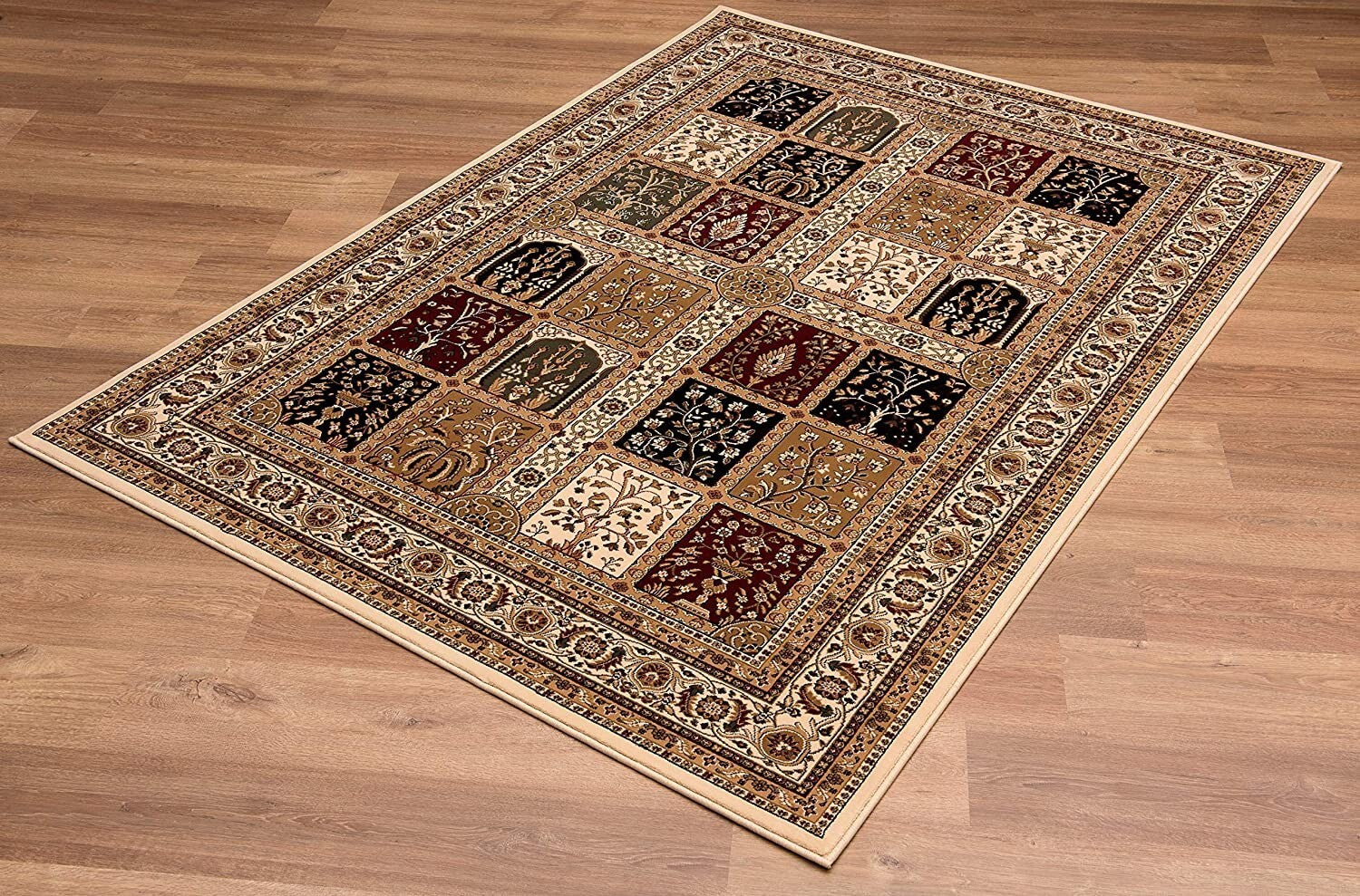 2' x 10' Cream Traditional Decorative Runner Rug