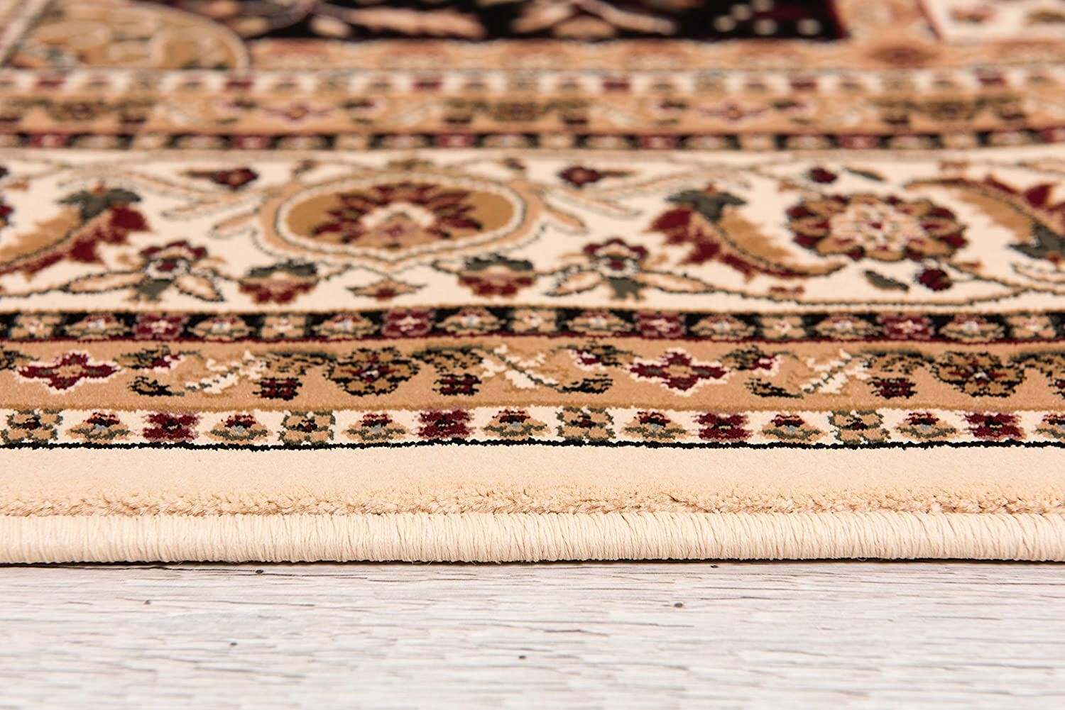 2' x 10' Cream Traditional Decorative Runner Rug