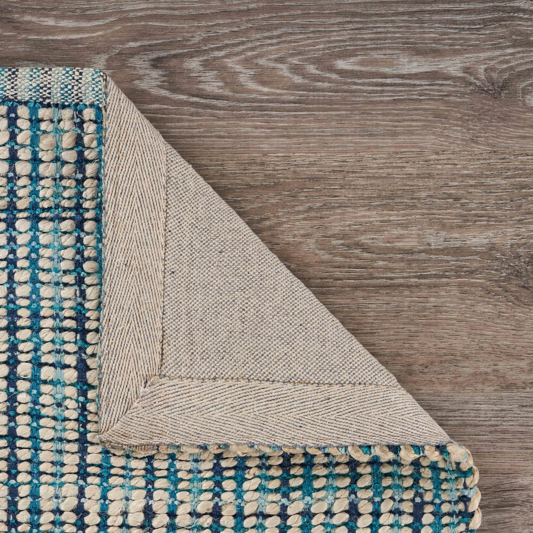 5' x 8' Classic Blue Jute Area Rug
