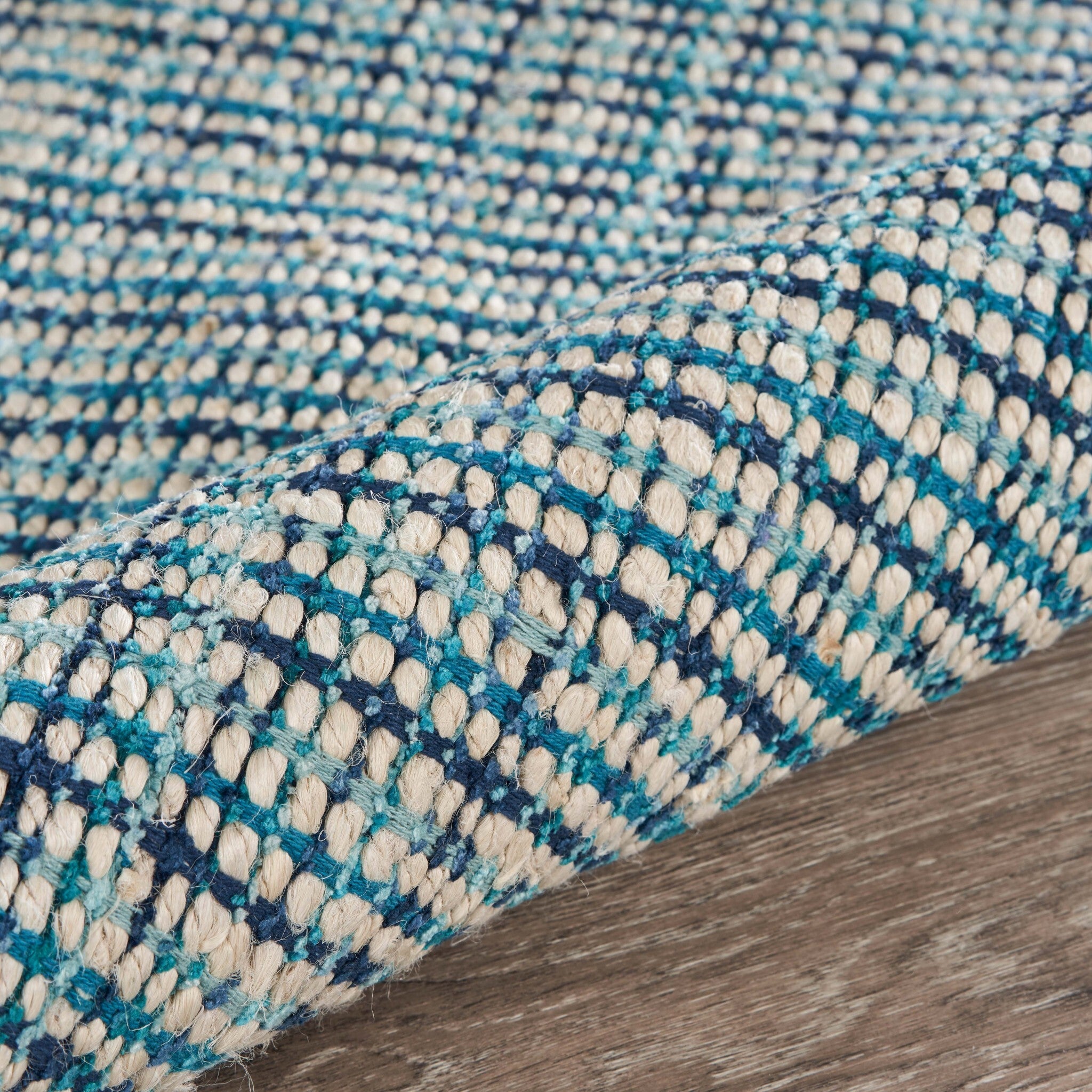 5' x 8' Classic Blue Jute Area Rug