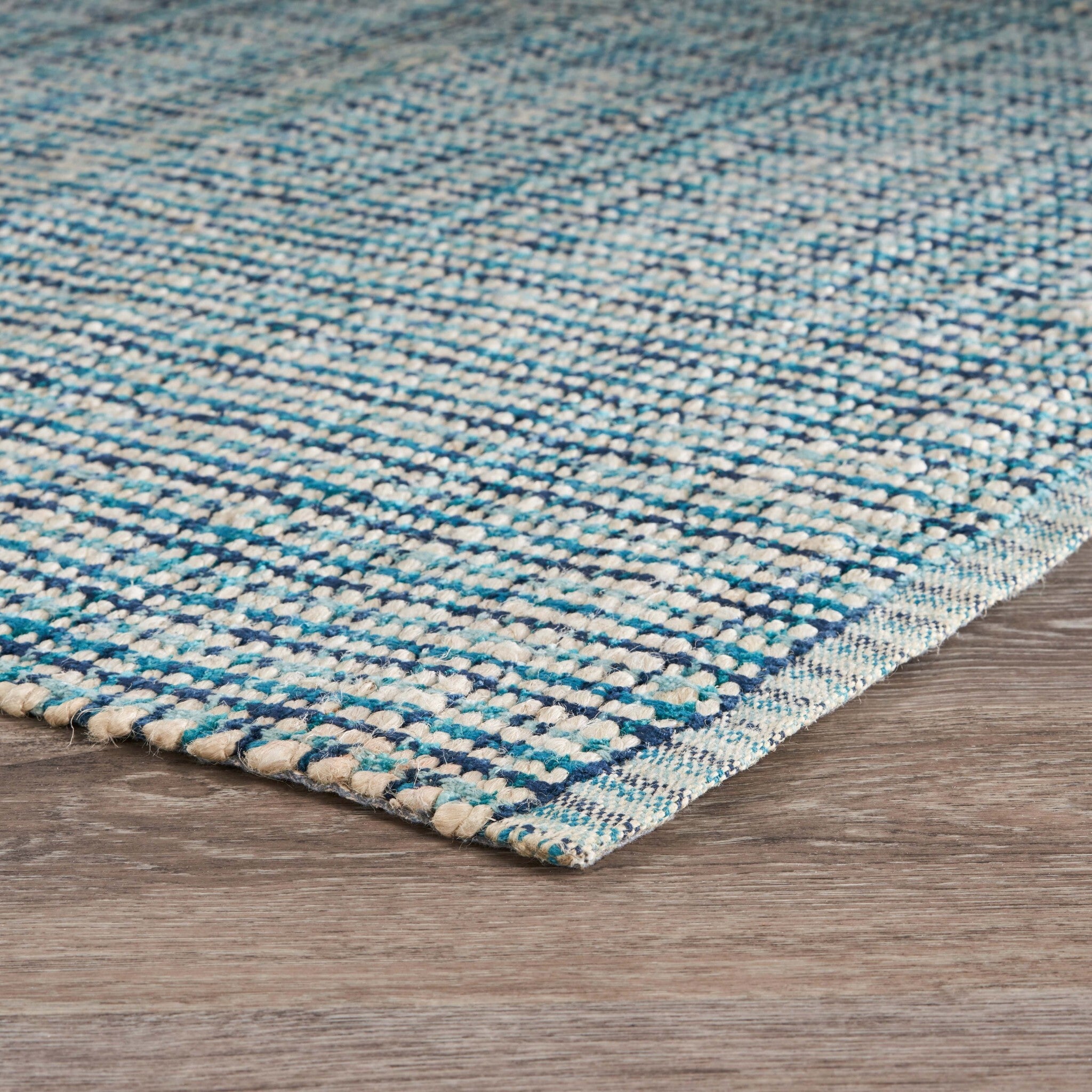 5' x 8' Classic Blue Jute Area Rug