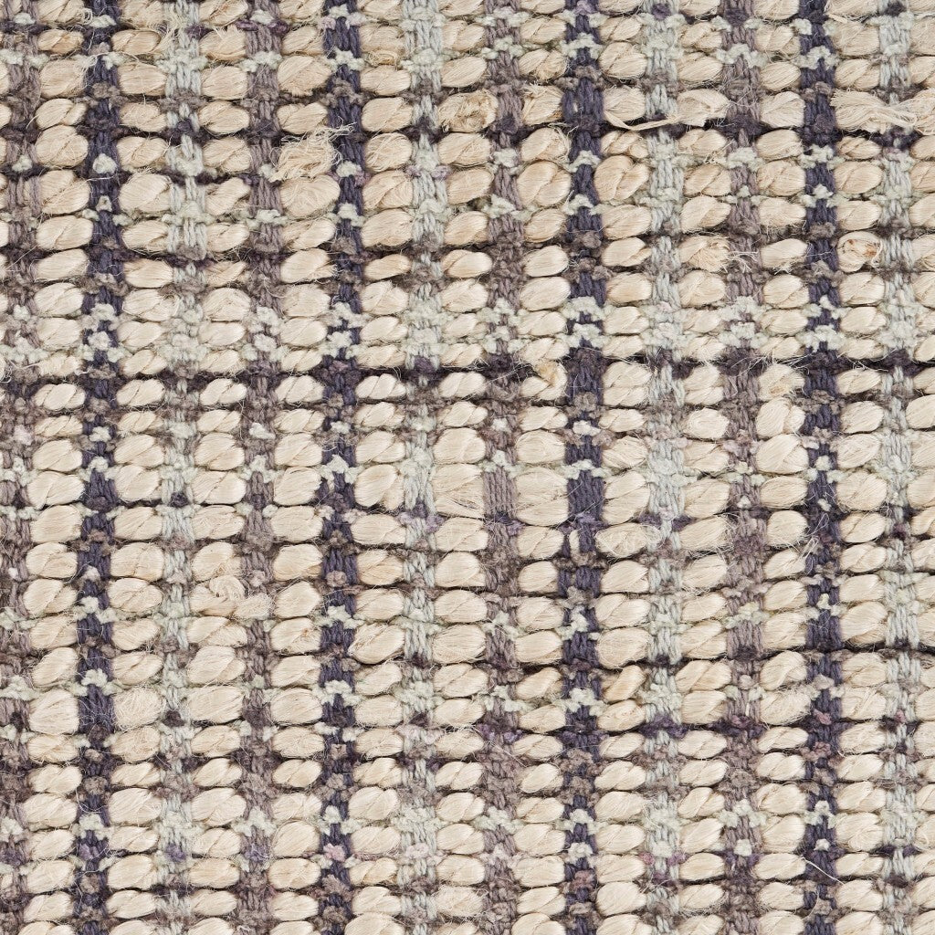 9' x 12' Brown and Beige Toned Jute Area Rug