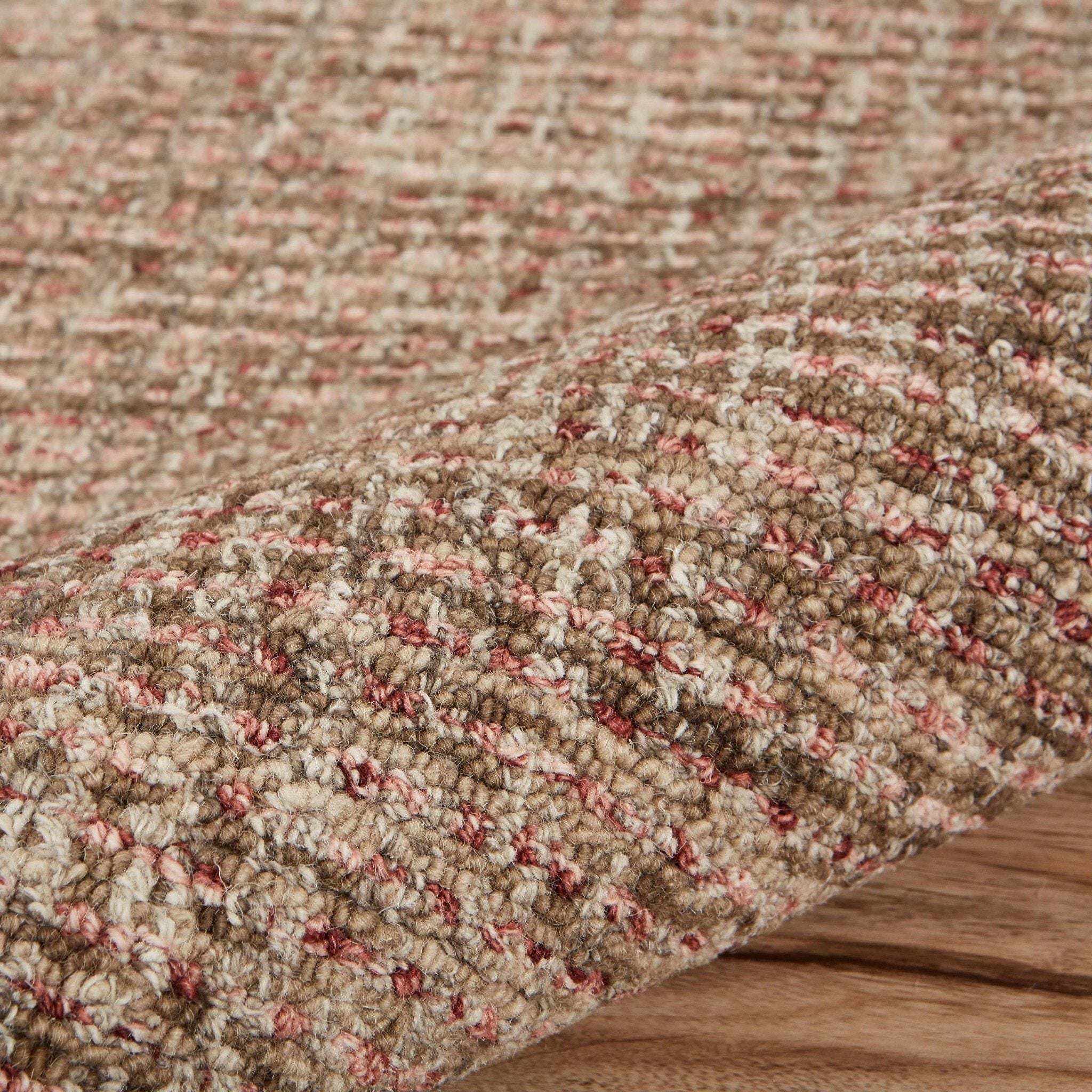 9' x 12' Brown Detailed Weave Area Rug