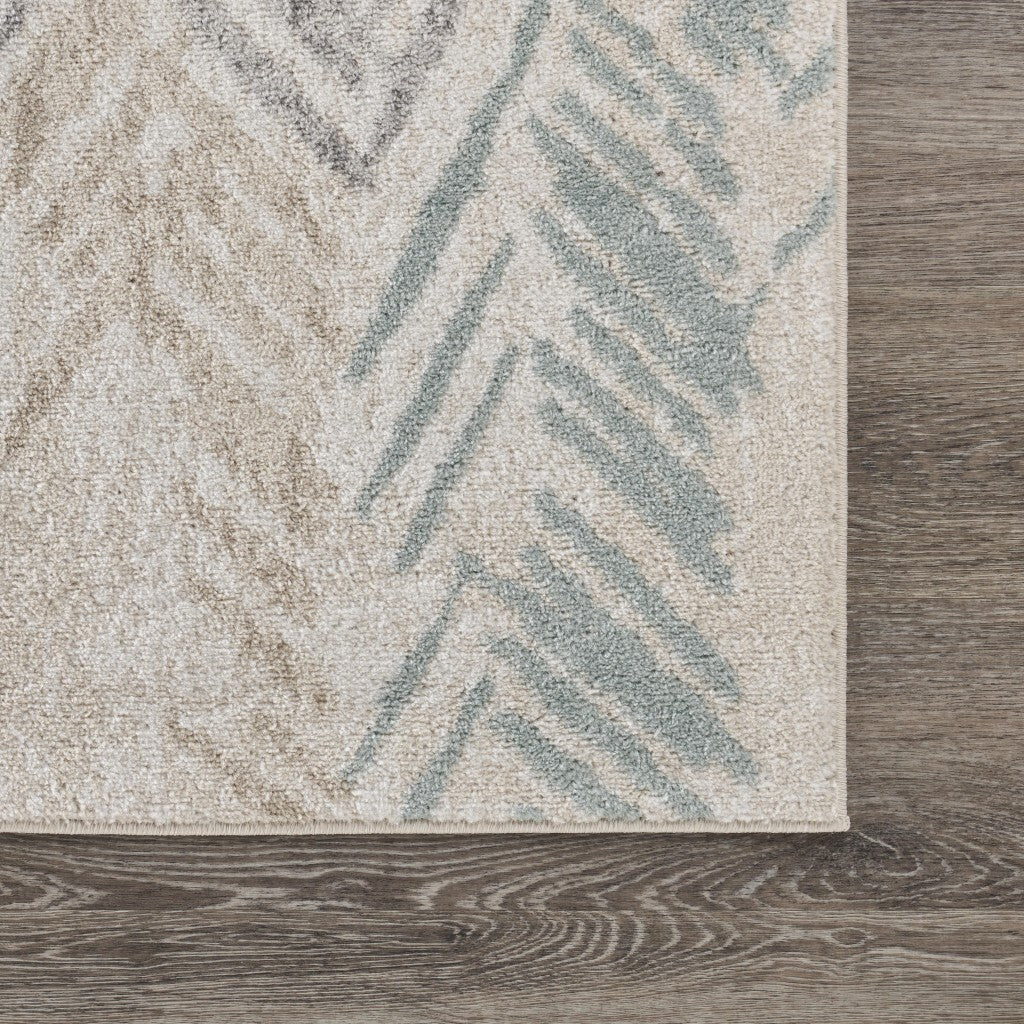 5' x 7' Ivory Eclectic Arrows Area Rug