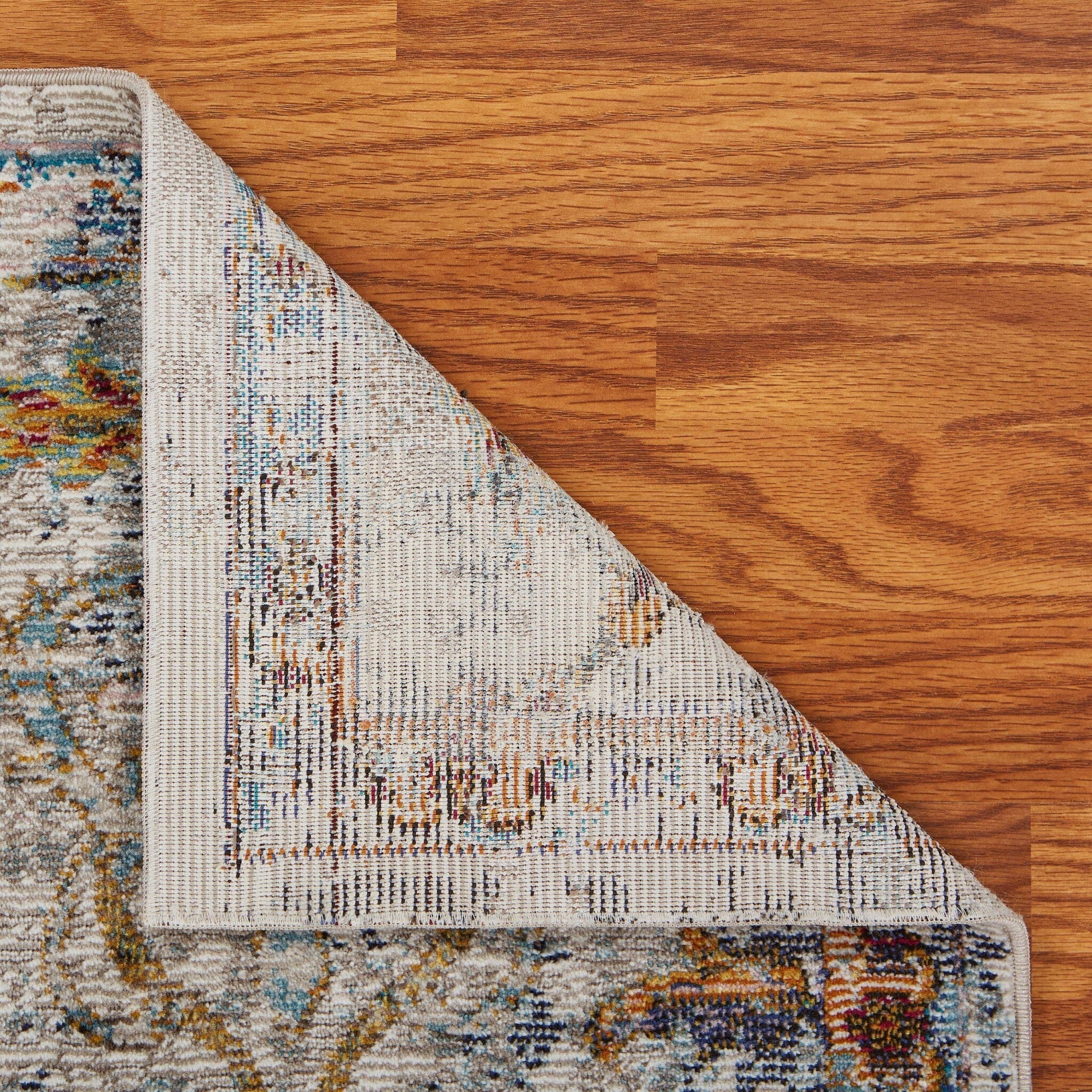 4' x 6' Beige Abstract Garden Area Rug