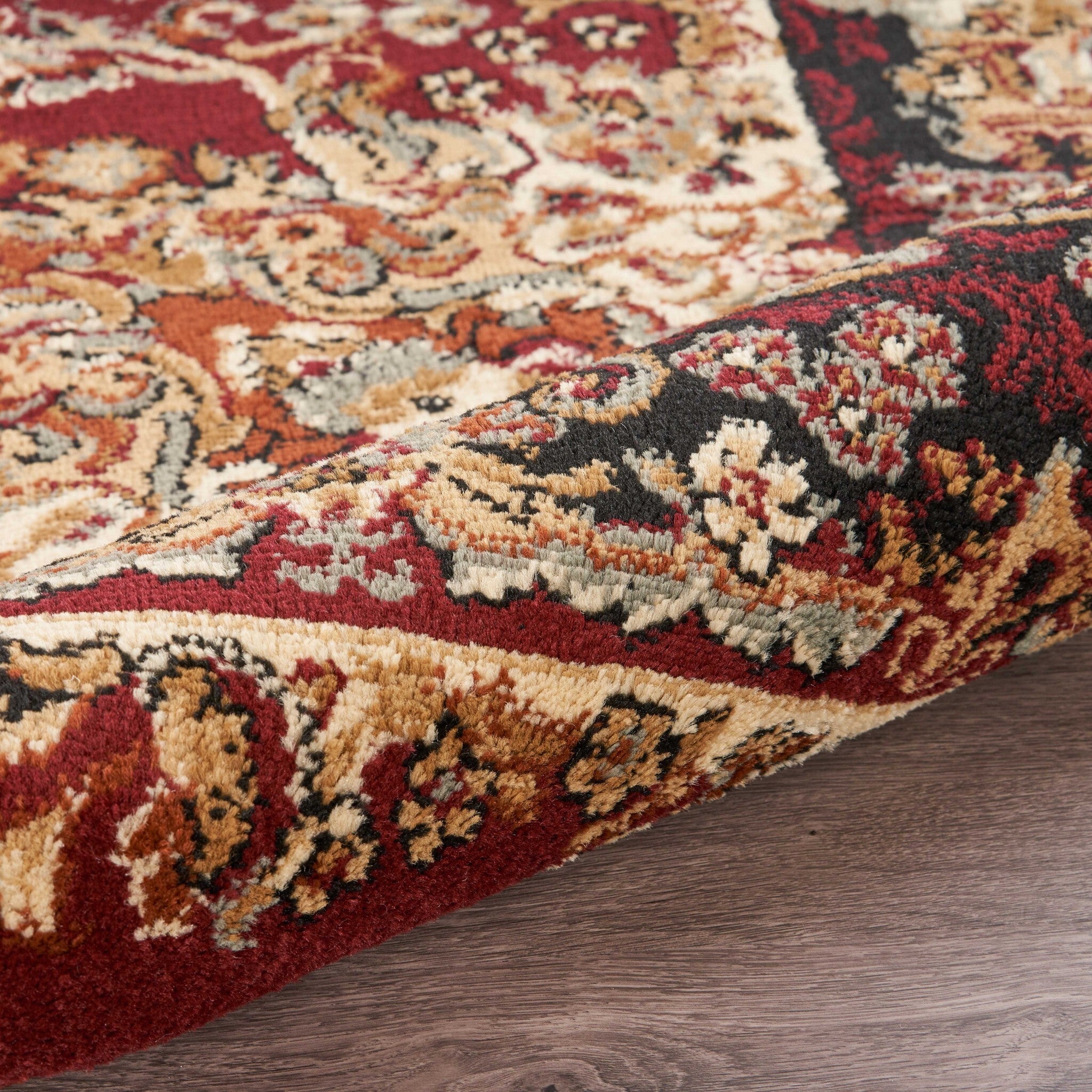 5' x 7' Red Royal Medallion Area Rug