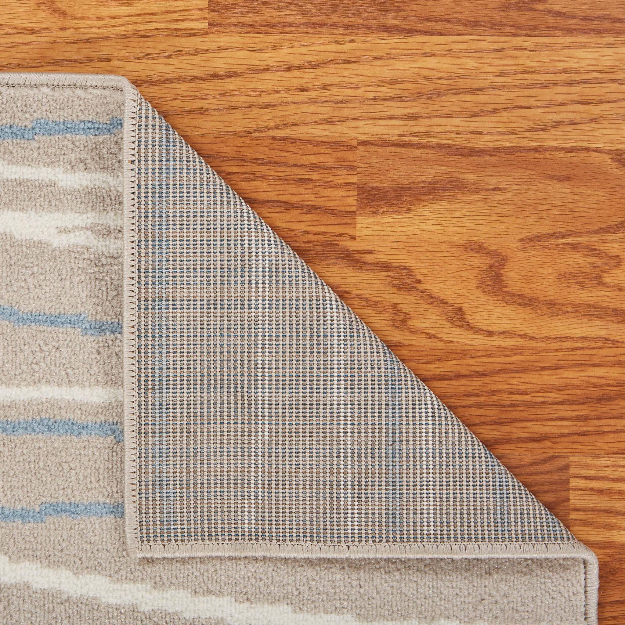 8' x 10' Gray Contemporary Waves Area Rug